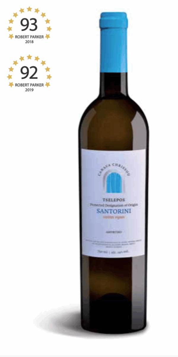 CANAVA CHRISSU TSELEPOS SANTORINI 2020 VINHAS VELHAS 0,75L DOP SANTORINI