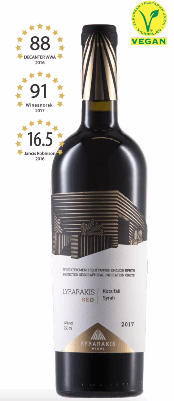 LYRARAKIS RED SYRAH-KOTSIFALI IGP CRETE 2017 0,75L